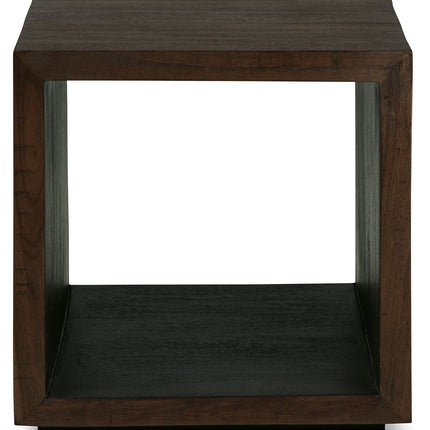 Hensington - Brown / Black - Square End Table Signature Design by Ashley® 