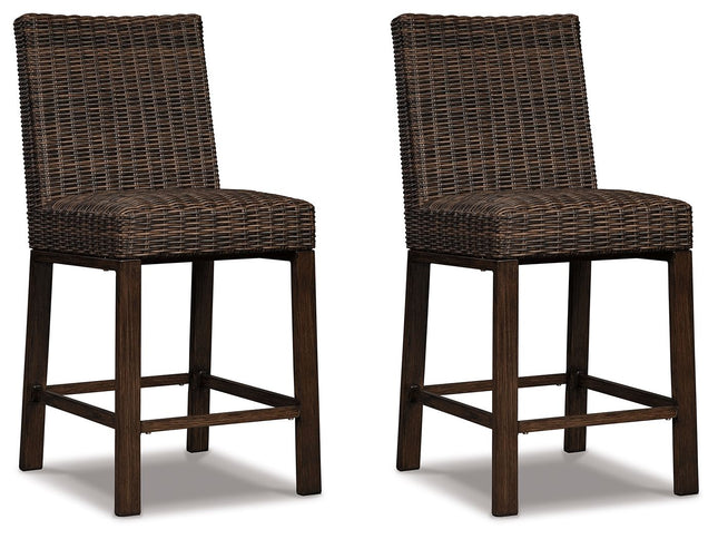 Paradise - Medium Brown - Barstool (Set of 2) Ashley Furniture 