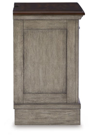 Thumbnail for Lodenbay - Antique Gray - Three Drawer Night Stand - Tony's Home Furnishings