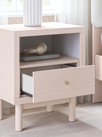Thumbnail for Wistenpine - Blush - One Drawer Night Stand - Tony's Home Furnishings