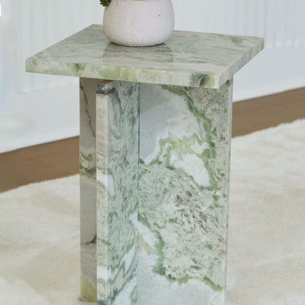 Deaconwell - White / Green - Accent Table Signature Design by Ashley® 