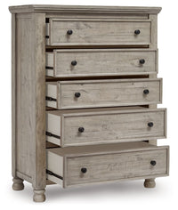 Harrastone - Gray - Five Drawer Chest Millennium® by Ashley 