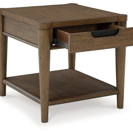 Roanhowe - Brown - Rectangular End Table Signature Design by Ashley® 