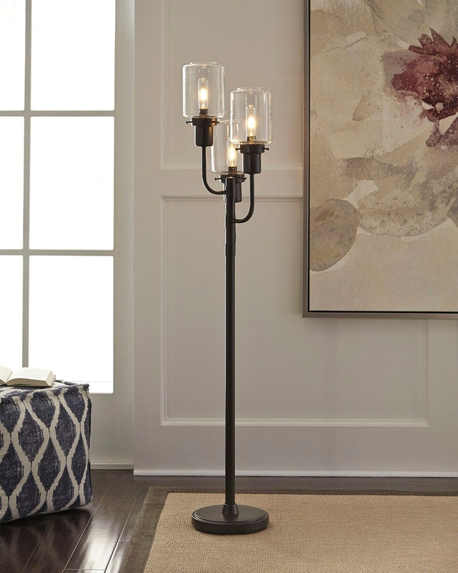 Jaak - Bronze Finish - Metal Floor Lamp Ashley Furniture 