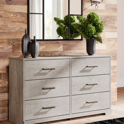 Shawburn - Whitewash - Six Drawer Dresser Signature Design by Ashley® 