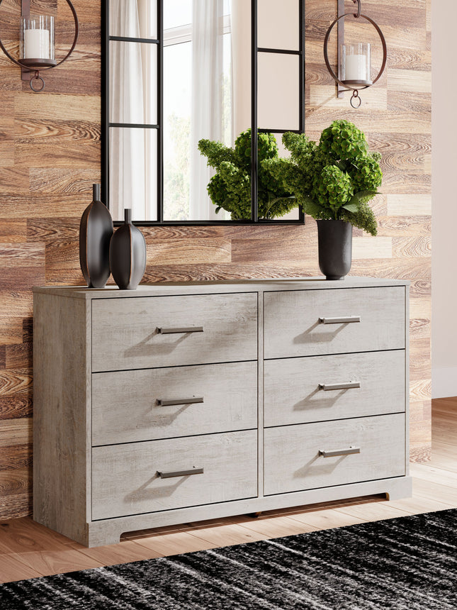 Shawburn - Whitewash - Six Drawer Dresser Signature Design by Ashley® 