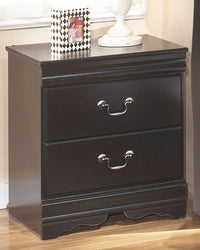 Thumbnail for Huey - Black - Two Drawer Night Stand Ashley Furniture 
