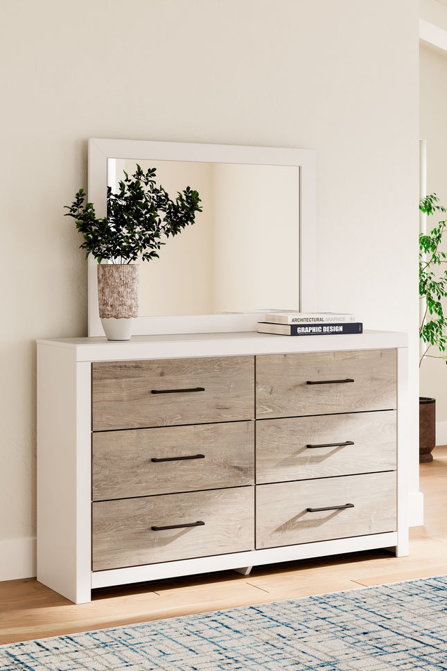 Charbitt - Two-tone - Dresser And Mirror Signature Design by Ashley® 