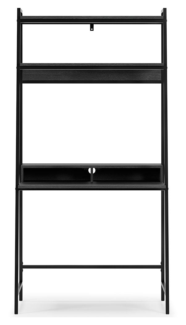 Yarlow - Black - Home Office Desk And Shelf Signature Design by Ashley® 