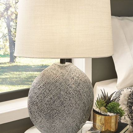 Harif - Beige - Paper Table Lamp Ashley Furniture 