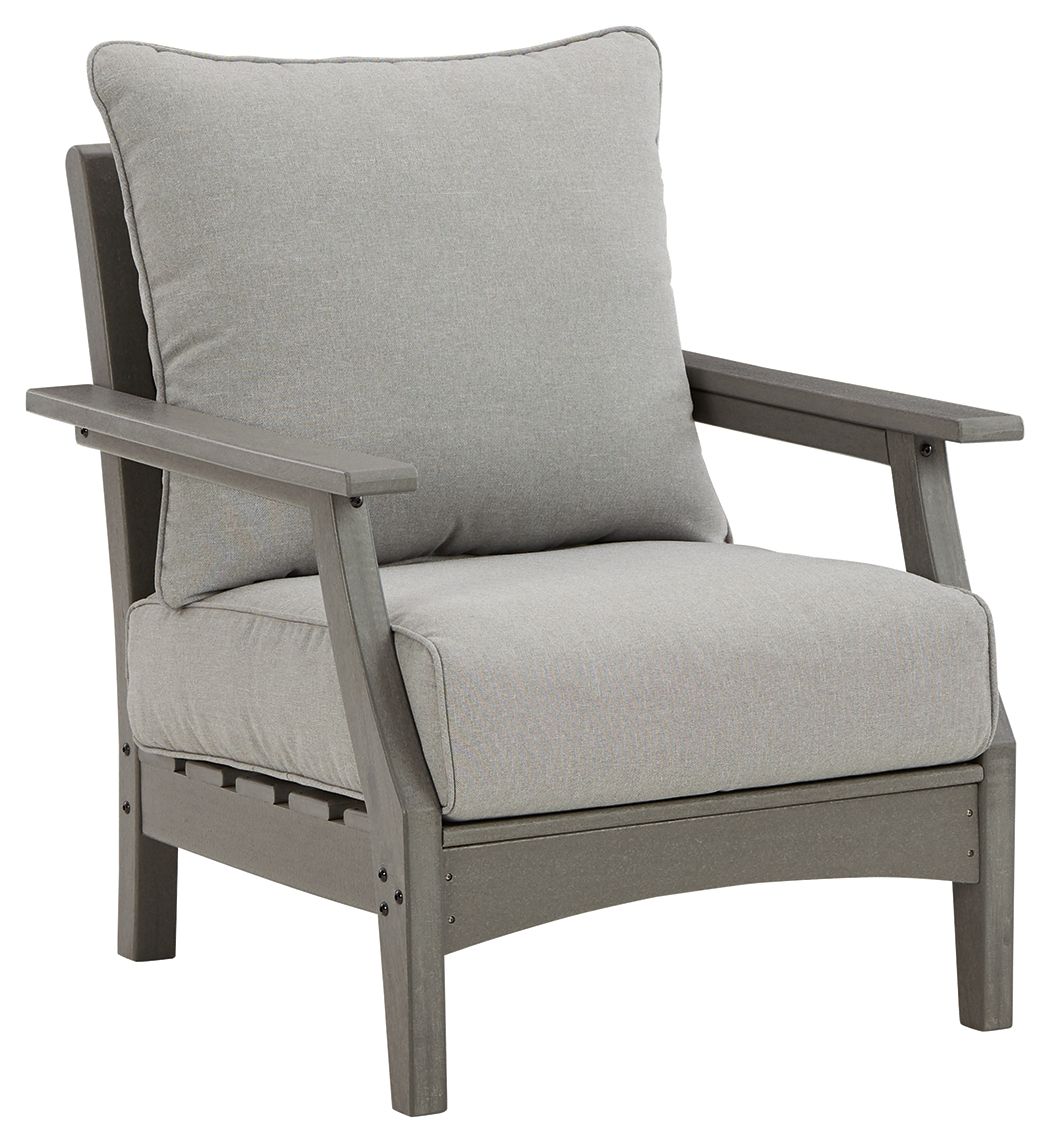 Visola - Gray - Lounge Chair W/Cushion (Set of 2) Signature Design by Ashley® 
