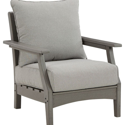 Visola - Gray - Lounge Chair W/Cushion (Set of 2) Signature Design by Ashley® 