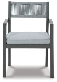 Thumbnail for Eden Town - Gray / Light Gray - Arm Chair With Cushion (Set of 2)