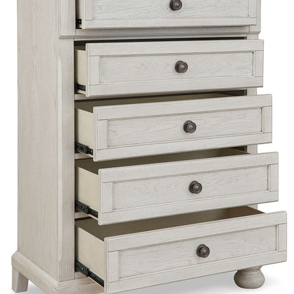 Robbinsdale - Antique White - Five Drawer Chest - Youth Signature Design by Ashley® 