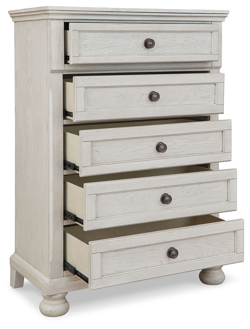 Robbinsdale - Antique White - Five Drawer Chest - Youth - Tony's Home Furnishings