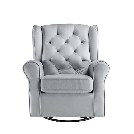 Zeger - Swivel Chair - Gray Fabric ACME 