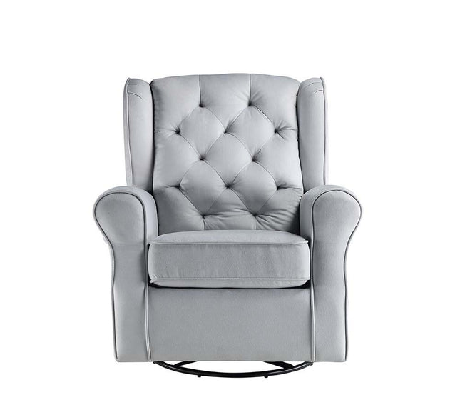 Zeger - Swivel Chair - Gray Fabric ACME 