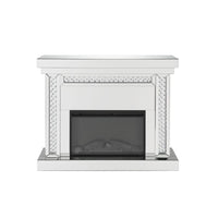 Nysa - Fireplace - Mirrored & Faux Crystals - 42