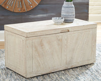 Thumbnail for Ryker - Distressed White - Storage Trunk - Tony's Home Furnishings