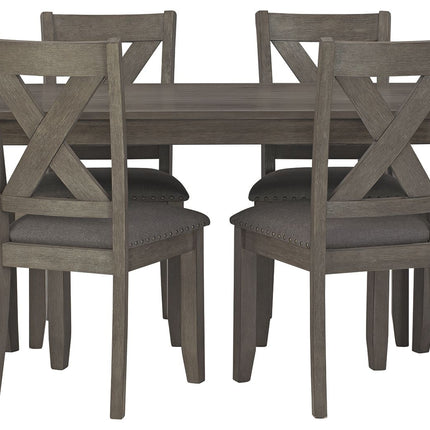 Caitbrook - Gray - Rect Drm Table Set (Set of 7) Signature Design by Ashley® 