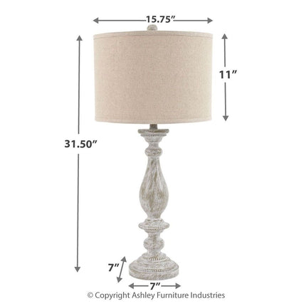 Bernadate - Table Lamp (Set of 2) Ashley Furniture 