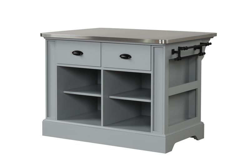 Urrur - Kitchen Island - Gray Finish ACME 