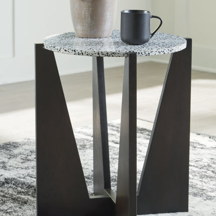 Tellrich - Black / White - Accent Table Signature Design by Ashley® 