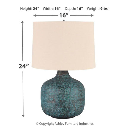 Malthace - Patina - Metal Table Lamp Ashley Furniture 