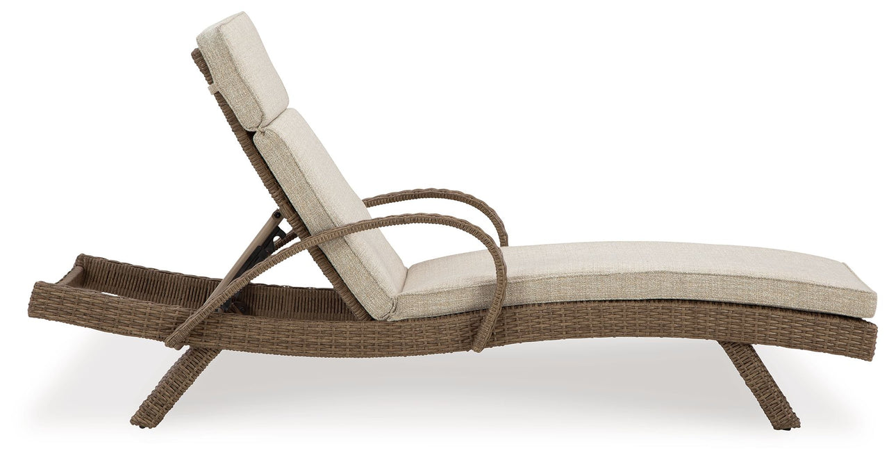 Beachcroft - Beige - Chaise Lounge With Cushion - Tony's Home Furnishings