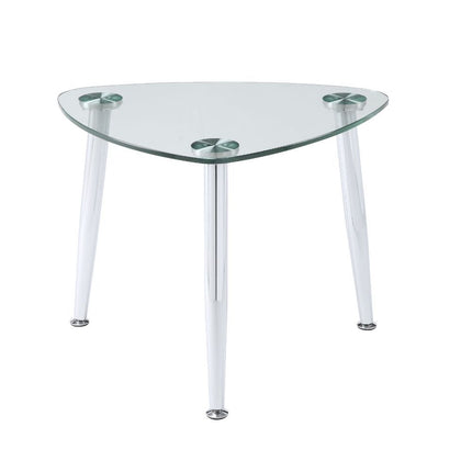 Phlox - End Table - Chrome & Clear Glass ACME 