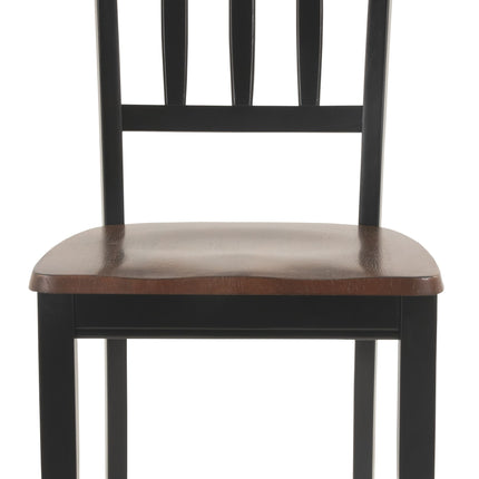 Owingsville - Black / Brown - Dining Room Side Chair (Set of 2) Signature Design by Ashley® 