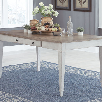 Skempton - White - Rect Drm Table W/Storage Signature Design by Ashley® 