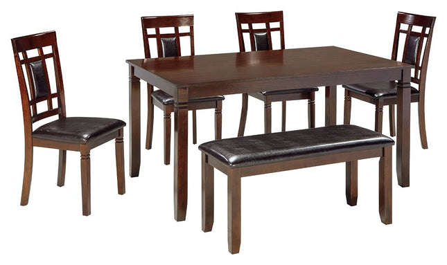 Bennox - Brown - Dining Room Table Set (Set of 6) Ashley Furniture 