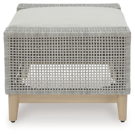 Seton Creek - Gray - Ottoman With Cushion Signature Design by Ashley® 