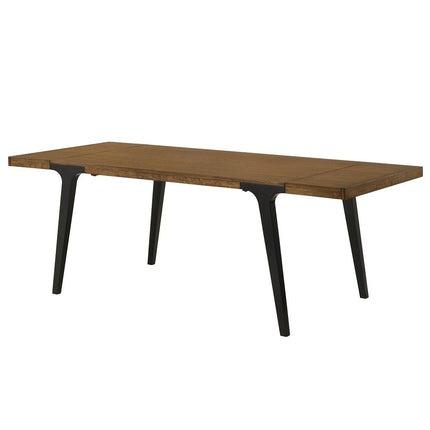 Hillary - Dining Table With 2 Leaves - Walnut & Black ACME 