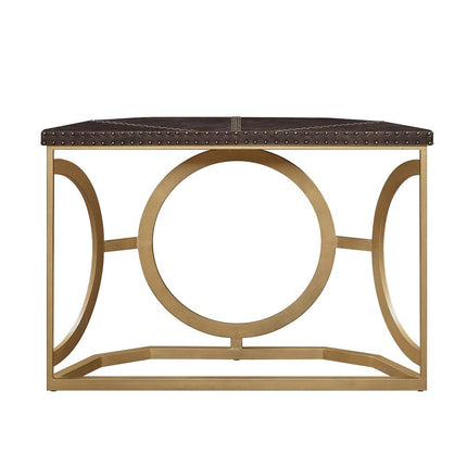 Solara - Console Table - Brown & Gold ACME 