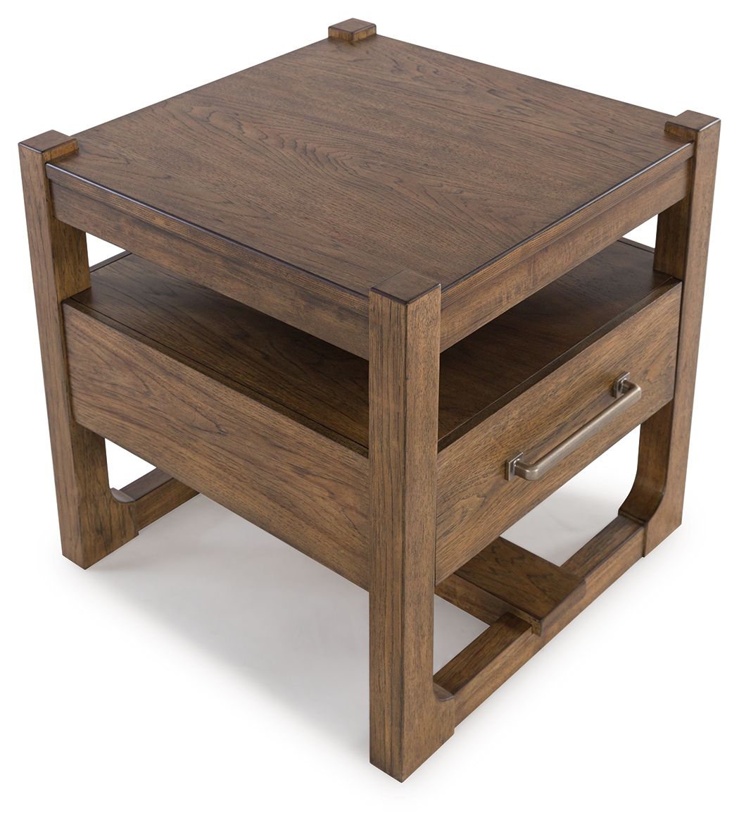 Cabalynn - Light Brown - Square End Table - Tony's Home Furnishings