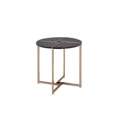 Bromia - End Table - Black & Champagne ACME 