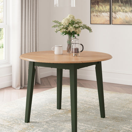 Gesthaven - Round Dining Room Drop Leaf Table Signature Design by Ashley® 