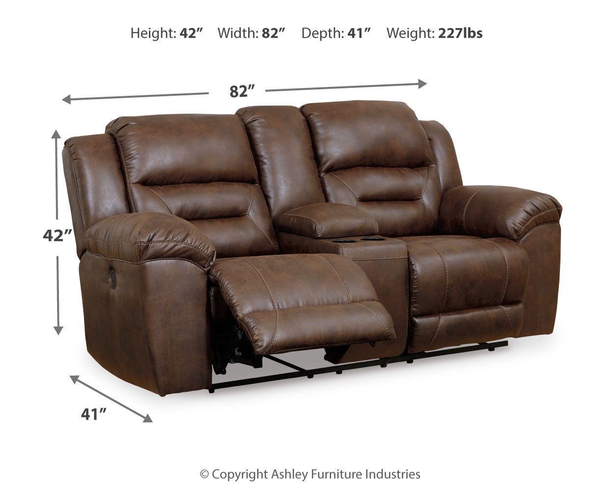 Stoneland - Power Reclining Loveseat Ashley Furniture 