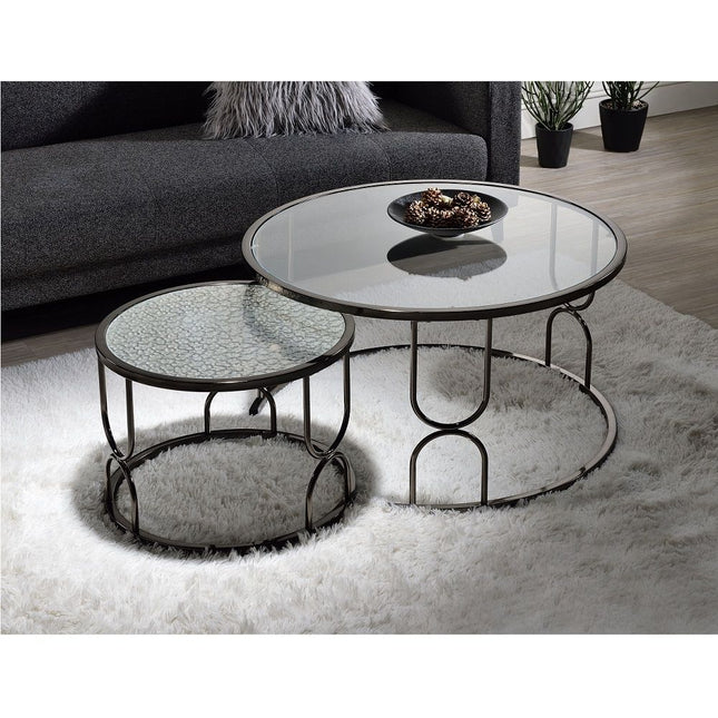 Kaimi - Nesting Coffee Table Set - Black ACME 