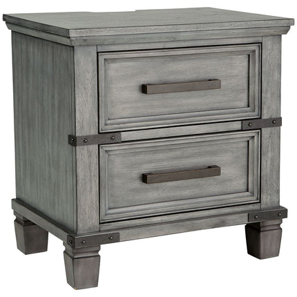 Russelyn - Gray - Two Drawer Night Stand Signature Design by Ashley® 