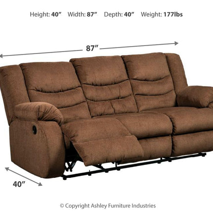 Tulen - Reclining Sofa Ashley Furniture 