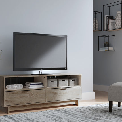 Oliah - Natural - Medium TV Stand Ashley Furniture 