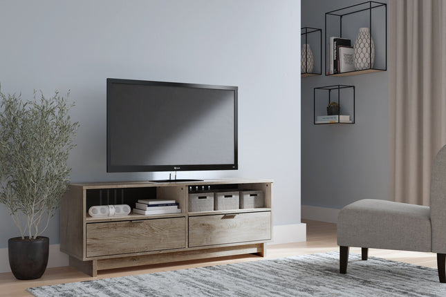 Oliah - Natural - Medium TV Stand Ashley Furniture 