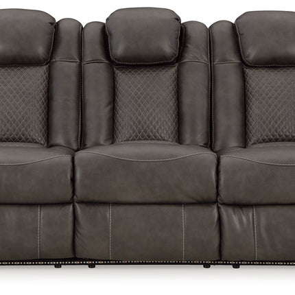 Fyne-dyme - Power Reclining Sofa With Adj Headrest Signature Design by Ashley® 