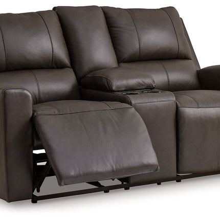 Boxmere - Storm - Dbl Power Reclining Loveseat With Console Signature Design by Ashley® 