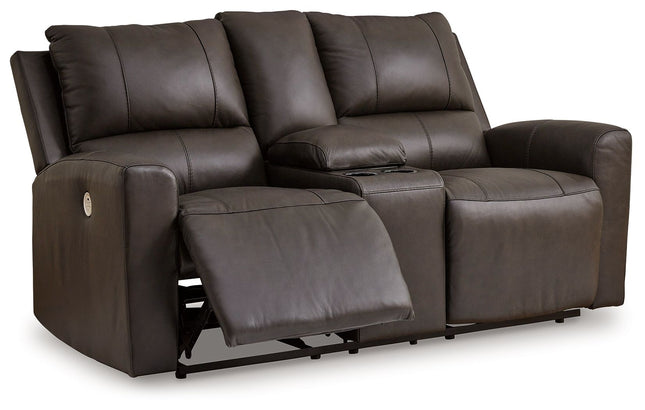 Boxmere - Storm - Dbl Power Reclining Loveseat With Console Signature Design by Ashley® 