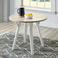 Thumbnail for Grannen - White - Round Dining Table - Tony's Home Furnishings