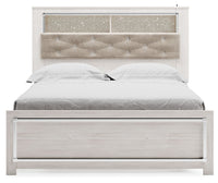 Thumbnail for Altyra - White - Queen Panel Bookcase Bed With Roll Slats - Tony's Home Furnishings